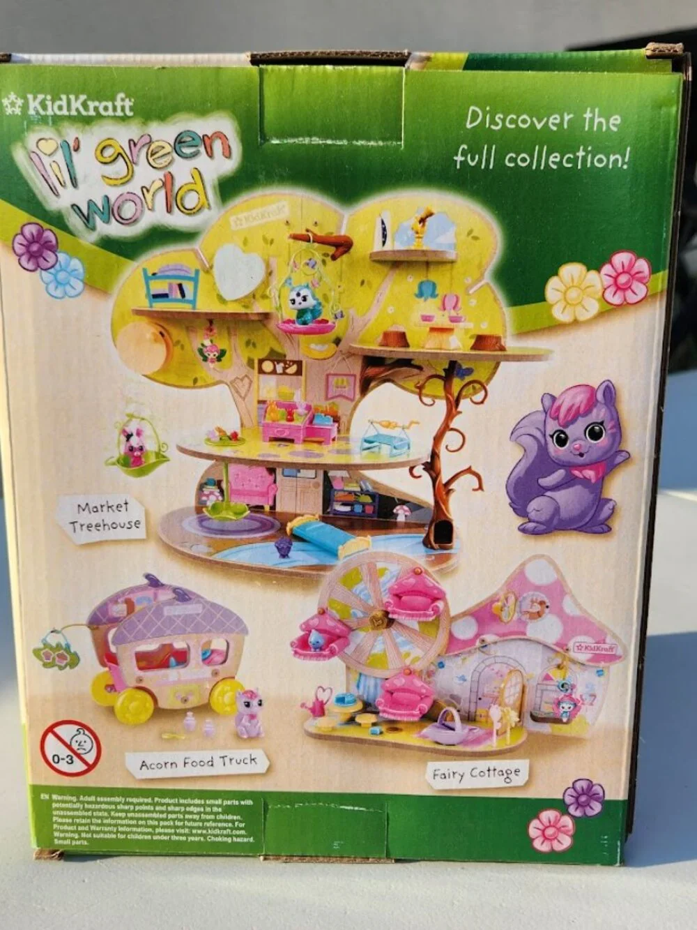 NEW KidKraft Squirrel Wooden Food Truck Doll Figure Bakery Montessori Playset Ec